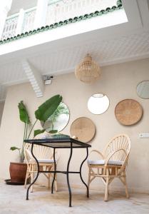 Posezení v ubytování Riad Chic