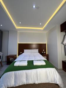 Cama ou camas em um quarto em EL ALAMO, EJECUTIVO Y SPA