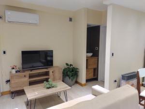 TV a/nebo společenská místnost v ubytování Lago Sereno