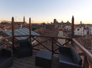 a view of the city from the roof of a building at LaLux Venezia in Venice