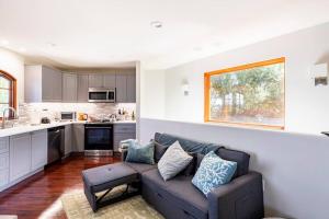 聖地牙哥的住宿－The Little Pumpkin Guest House，带沙发的客厅和厨房