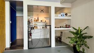 Η κουζίνα ή μικρή κουζίνα στο Hostal Bon Hábitat