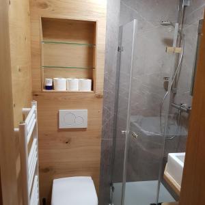 A bathroom at Exklusiv Apartment Sonnenalp