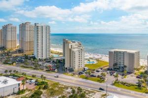 an aerial view of a city and the ocean at Perdido Sun 808 in Perdido Key