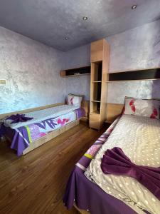 1 dormitorio con 2 camas en una habitación en Chepelare Holiday Guest House en Chepelare