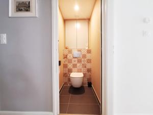 - Baño con aseo en una habitación en Bel Appartement avec jardin privé au calme, en Estrasburgo 9 fotos más