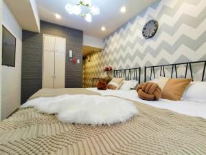 Katil atau katil-katil dalam bilik di S15新宿最中心 東新宿站5分-Shinjuku center 5 mins to Station, Max 3P 新宿 涉谷 表参道 池袋 上野 代代木 银座 原宿
