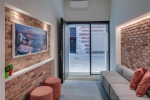 Posezení v ubytování Forum Suites