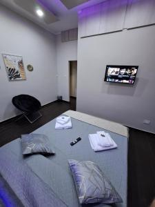 Μια τηλεόραση ή/και κέντρο ψυχαγωγίας στο Aircraft services rooms +37 φωτογραφίες