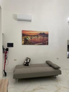 Televízia a/alebo spoločenská miestnosť v ubytovaní Casa Vacanze Riccardi