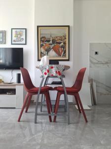 TV a/nebo společenská místnost v ubytování Apartman u Zemunu