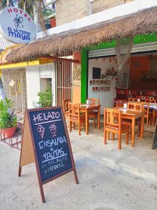 Restaurace v ubytování El Ultimo Maya