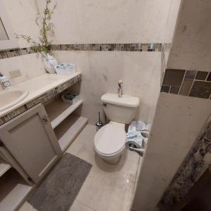 サン・ペドロにあるCasa Catalinaのバスルーム(トイレ、洗面台付)