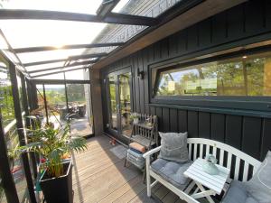 Balkón nebo terasa v ubytování Sunset Tiny House GbR