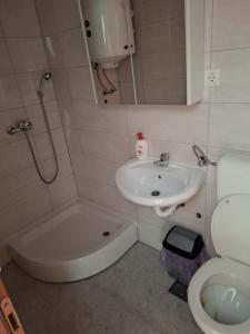 Koupelna v ubytování Apartmani "DA HOX" Vlašić 2