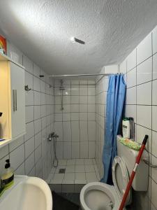 A bathroom at valantis room