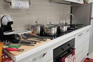 Een keuken of kitchenette bij Scala Paradiso ~ B&B Molfetta