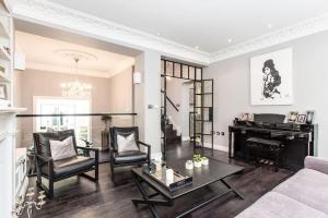 Et sittehjørne på Luxury Residence in Prime London