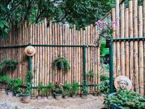 Baan Suanthip Homestay - Aoluek Natural Retreat外面的花园