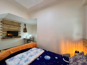 um quarto com uma cama e uma televisão de ecrã plano em Centro da cidade, Teresópolis. Várzea. em Teresópolis