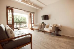 Χώρος καθιστικού στο Luxury on Dorp