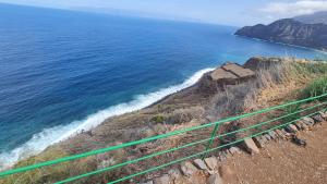 a view of the ocean from atop a cliff at Los Cerrajones: spectacular views from the cliff in Agulo