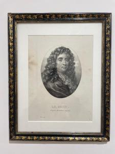 ein Porträt einer Frau in einem Rahmen in der Unterkunft Appartement Charles Le Brun, Face au Château de Versailles, avec parking privé en sous sol in Versailles