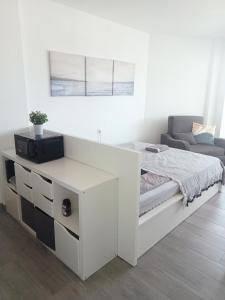 Posteľ alebo postele v izbe v ubytovaní Sea view in Fuengirola