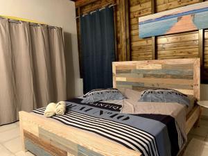 Postel nebo postele na pokoji v ubytování Villa Anse Maurice et SPA