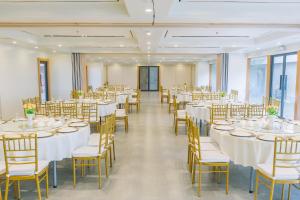 מסעדה או מקום אחר לאכול בו ב-Levo Hotel