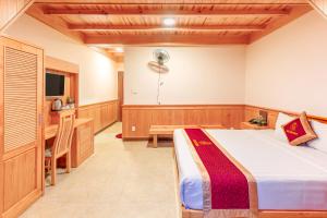 Postelja oz. postelje v sobi nastanitve Ngọc Sang 1 Hotel