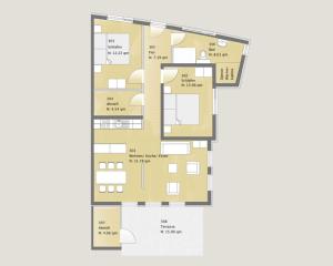a plan of the apartment building withium at Kapitaensweg 2 Kajuete 03 in Ostseebad Karlshagen +11 photos