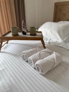 Ένα ή περισσότερα κρεβάτια σε δωμάτιο στο Apartments SKY Kopaonik