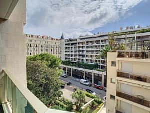 a view from the balcony of a building at Appartements de Standing Cannes Centre in Cannes