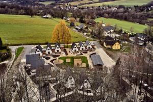 Letecký snímek ubytování Resort Bobrovník