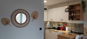 Kuchyň nebo kuchyňský kout v ubytování Azulejo Apartment