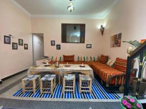Posezení v ubytování Riad dar sahrawi