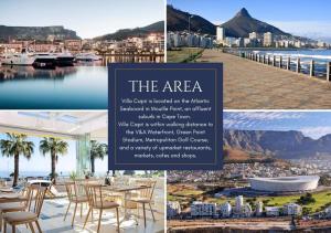 a collage of photos with a view of the ocean at Villa Capri in Cape Town