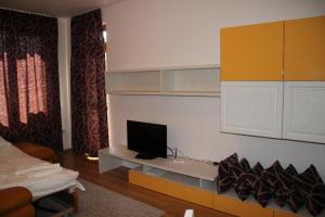 Televizors / izklaižu centrs naktsmītnē Luxury one bedroom apartment 402 in RILA PARK