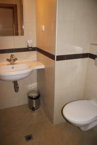 a bathroom with a sink and a toilet at Luxury one bedroom apartment 402 in RILA PARK in Borovets