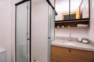 Køkken eller tekøkken på Studio Luxo ON São Mateus com ar / igreja próx shopping Independência