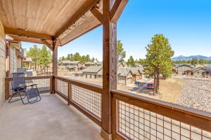 a balcony with a view of the mountains at Hideaway in the Sun in Flagstaff