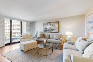 Χώρος καθιστικού στο Seaview Suite