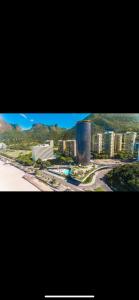 an aerial view of a city with buildings at Hotel Nacional Rio de Janeiro in Rio de Janeiro