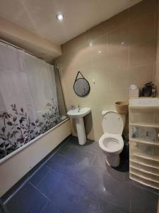 ロンドンにあるCozy place to stay in Londonのバスルーム(トイレ、洗面台付)