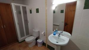 Koupelna v ubytování Apartaments Beta
