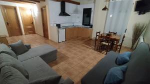 Kuchyň nebo kuchyňský kout v ubytování Apartaments Beta