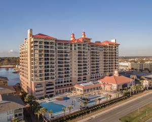 an aerial view of a large apartment building at Tilghman Beach and Golf Resort in Myrtle Beach