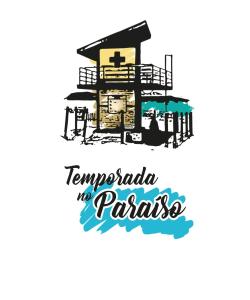 una ilustración vectorial de tempanillo no palmares con una iglesia en CONFORT -PRAIA DE DUNAS - (Praia do Forte)-CABO FRIO - PRÓXIMO DAS PRINCIPAIS ATRAÇÕES, en Cabo Frío