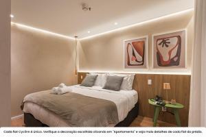 RD Cyclinn Vila Olímpia客房内的一张或多张床位